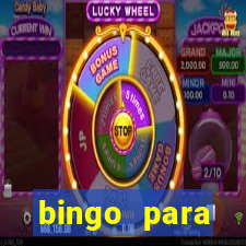 bingo para despedida de solteira para imprimir